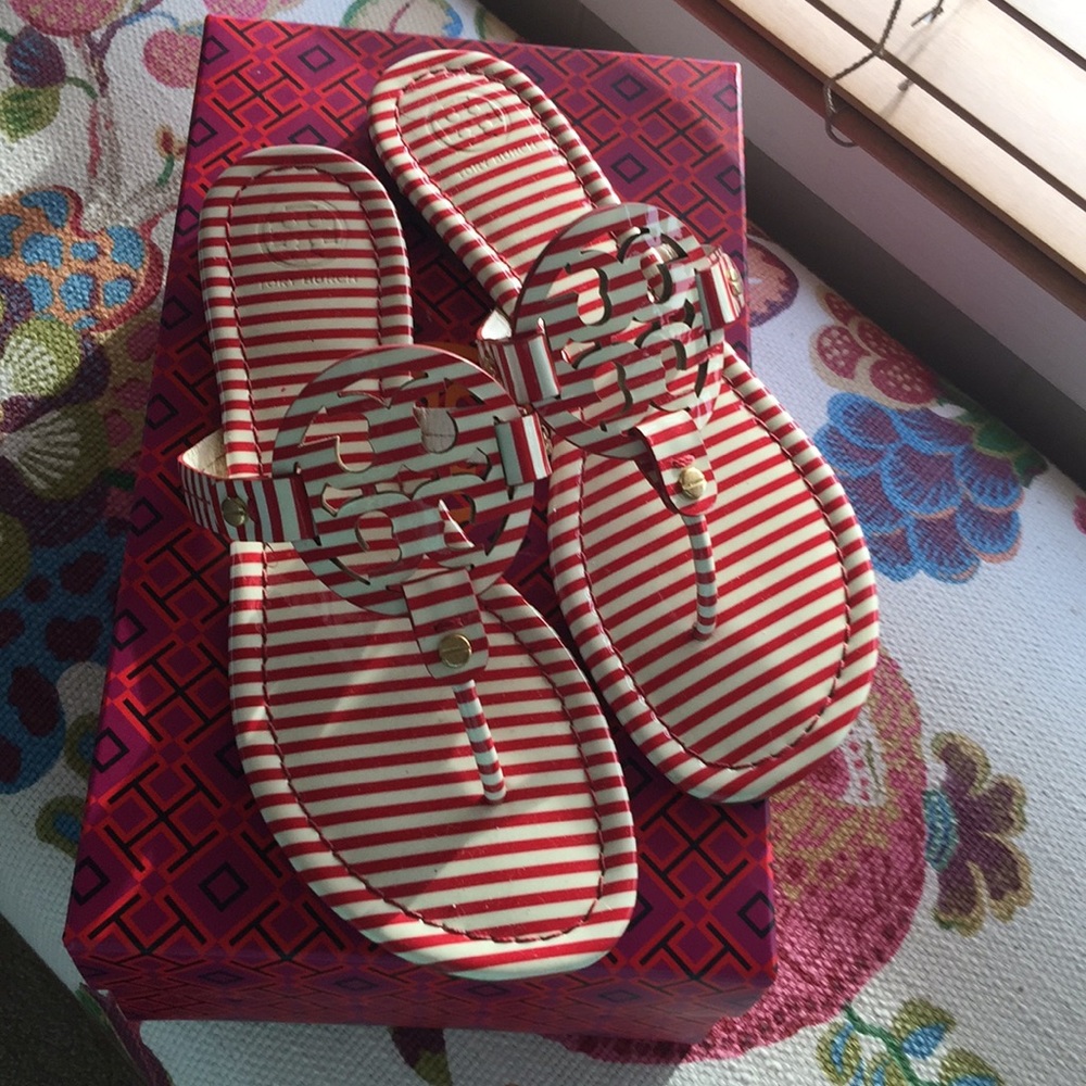 Tory Burch Miller Nantucket red/white 81/2